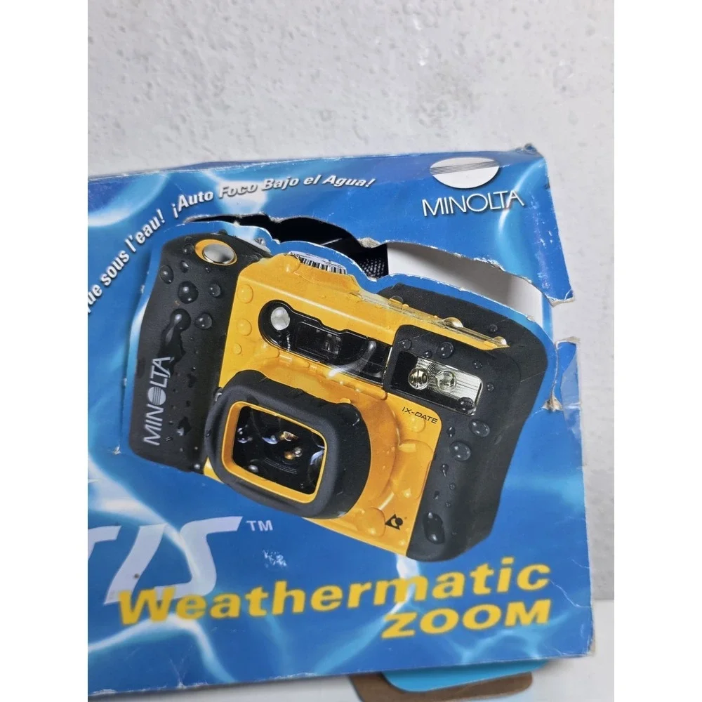 Minolta Vectis Weathermatic Dual APS Point & Shoot Film Camera UNTESTED